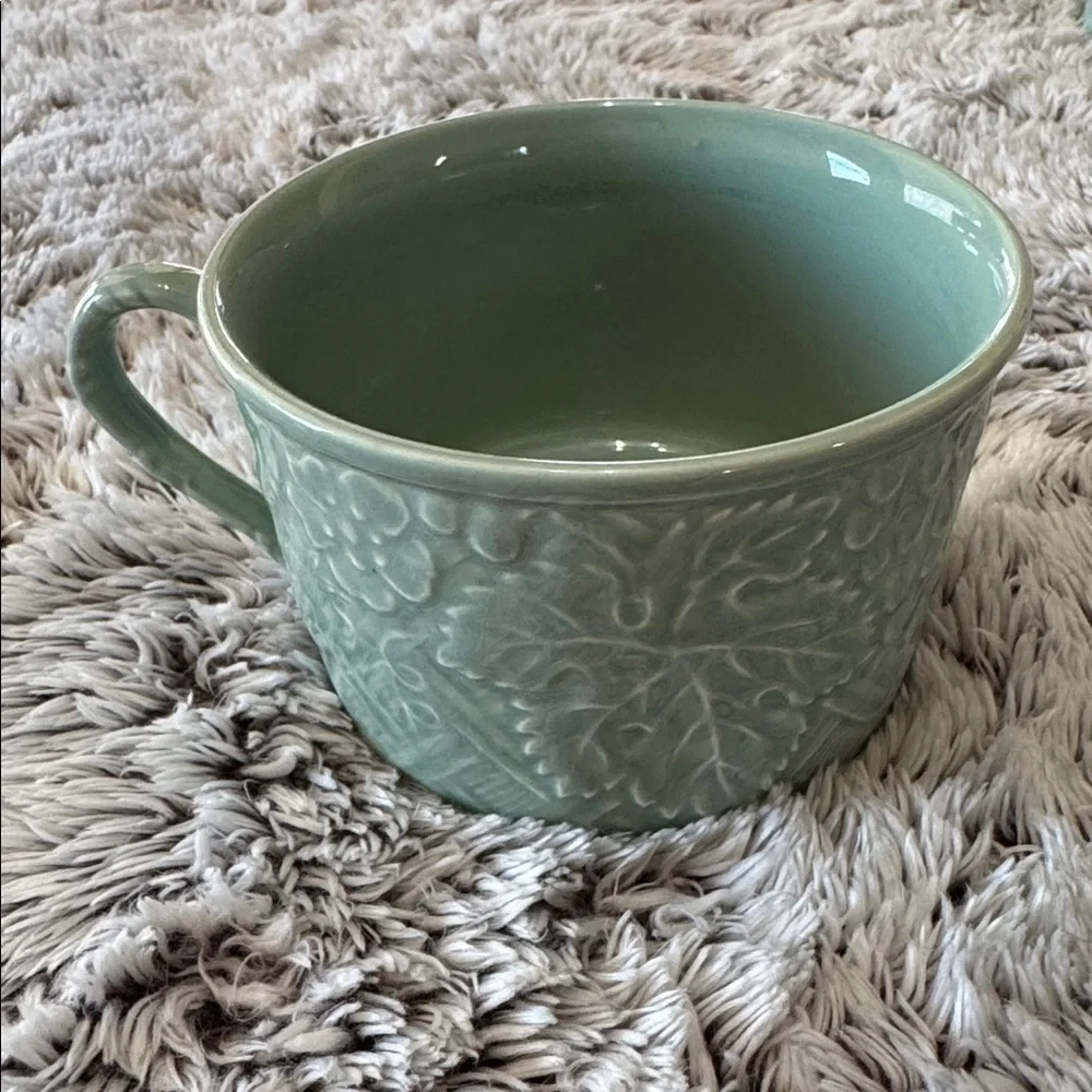 Mikasa English‎ Countryside Celadon DP400 Japan-E Set of 5 Green Tea Cups Mugs